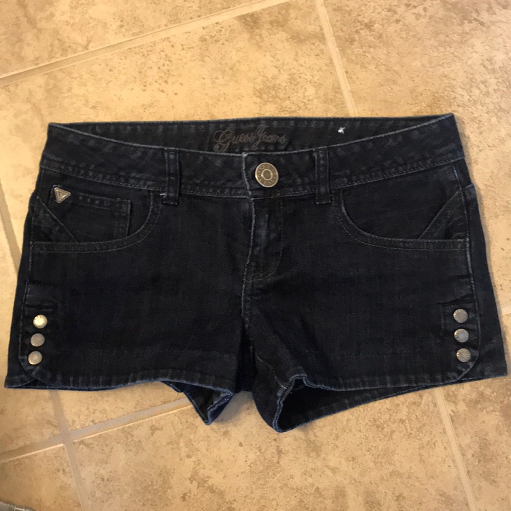 Dark Wash Guess Denim Jean Shorts